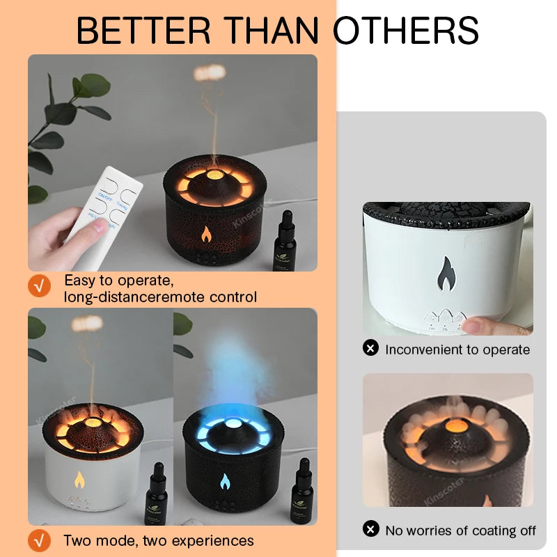 Volcano Flame Humidifier